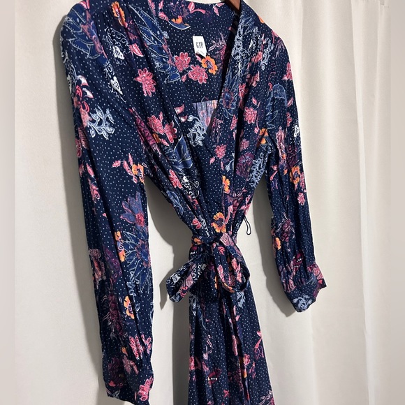 Gap Floral Paisley Western Button Down Dress - Picture 3 of 5